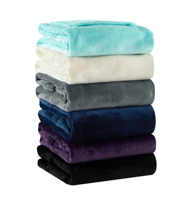 Shop Chic Home Design Roux Wrap Snuggle Robe Cozy Super Soft Ultra Plush Flannel Fleece Wearable Blanket In Black