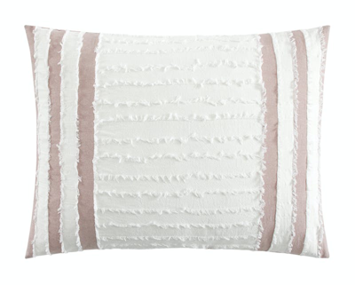 Shop Chic Home Design Salma 3 Piece Cotton Duvet Cover Set Clip Jacquard Striped Pattern Design Bedding In Pink
