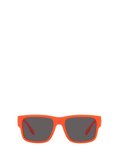 Shop Burberry Eyewear Square Frame Sunglasses In Orange