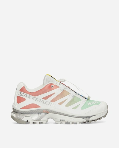 Shop Salomon Xt-4 Og Sneakers White / Green Ash / Coral In Multicolor