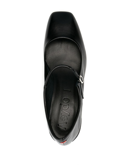 Aeyde 55mm Anya Leather Heels In Black