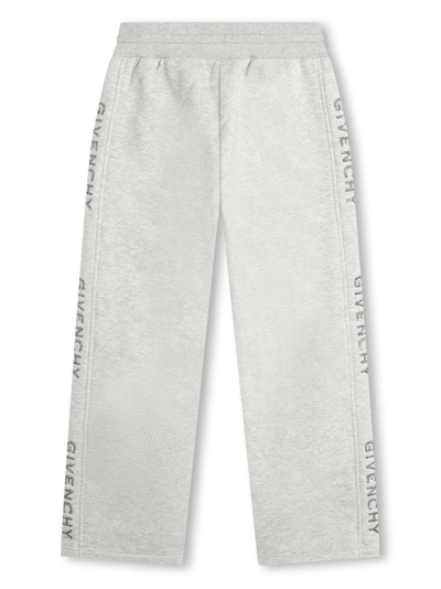 Givenchy Logo-print Drawstring Trousers In Grey