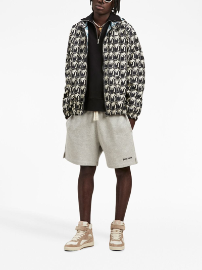 Palm Angels Dripping Palm Jacket In Black
