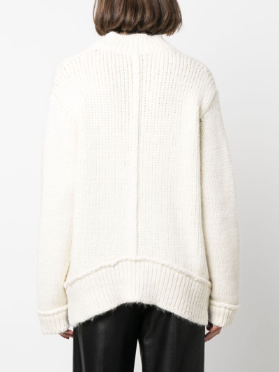 Shop Tom Ford Chunky-knit Wool Jumper In White