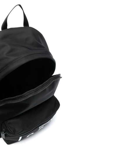 Dsquared2 Be Icon Black Backpack In Black