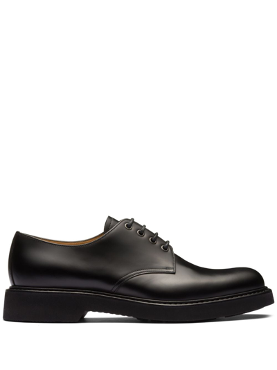 Shop Church's Lymm Lace-up Leather Derby Shoes In Black