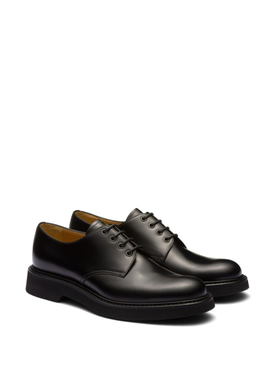 Shop Church's Lymm Lace-up Leather Derby Shoes In Black
