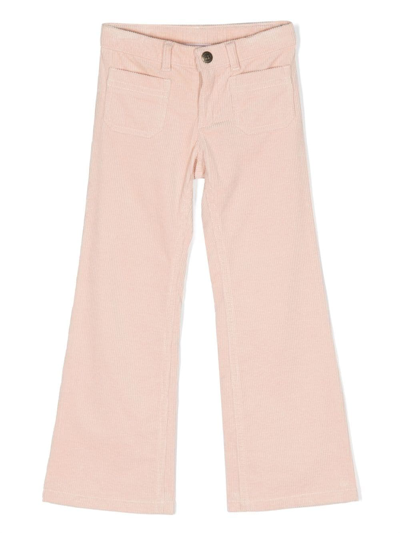Bonpoint Straight-leg Corduroy Trousers In Pink