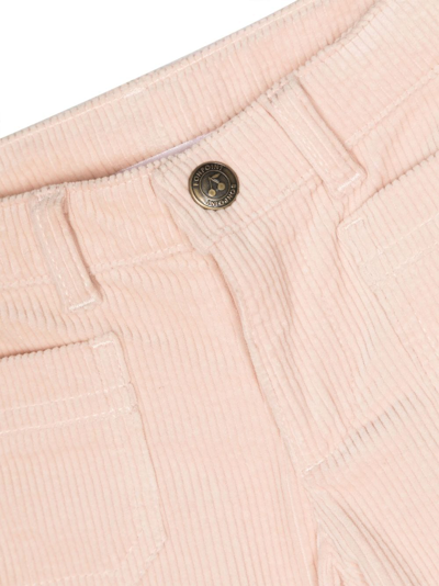 Shop Bonpoint Junon Corduroy Flared Trousers In Pink