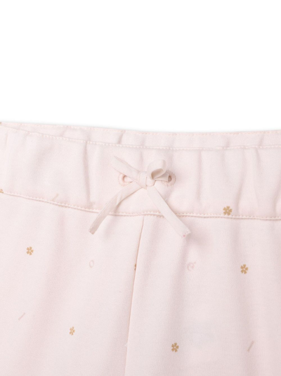 Shop Chloé Floral-print Organic-cotton Pyjama Bottoms In Pink
