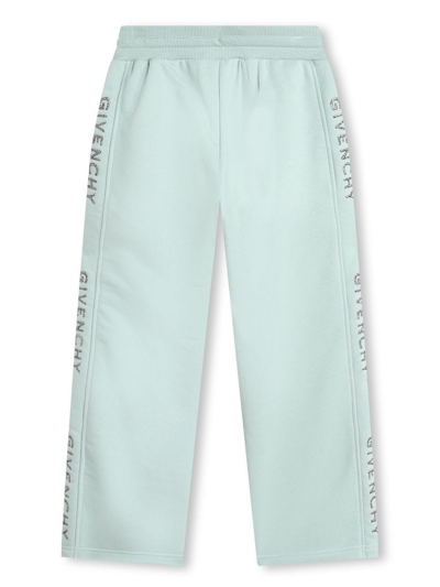 Givenchy Logo-print Drawstring Trousers In Green