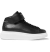 ALEXANDER MCQUEEN Exaggerated-Sole Leather High-Top Trainers