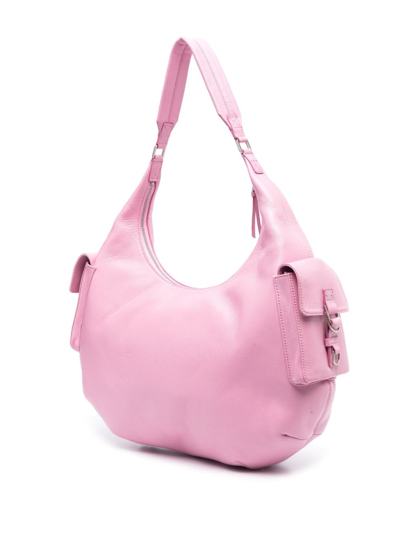 Blumarine Large Hobo Shoulder Bag In Pink