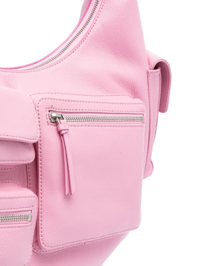 Blumarine Large Hobo Shoulder Bag In Pink