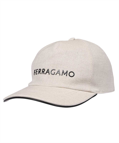 Shop Ferragamo Cap In White