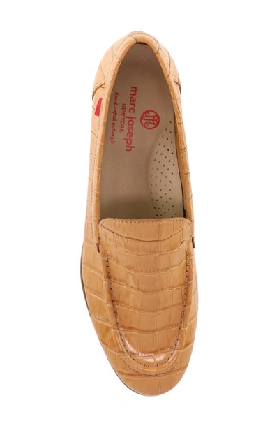 Marc Joseph New York Madison Ave Loafer In Camel Croco