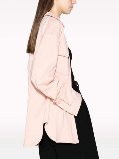 Shop Styland Long-sleeved Cotton Shirt In Pink