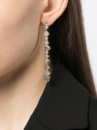 Completedworks Glitch Drop Earrings In Silver