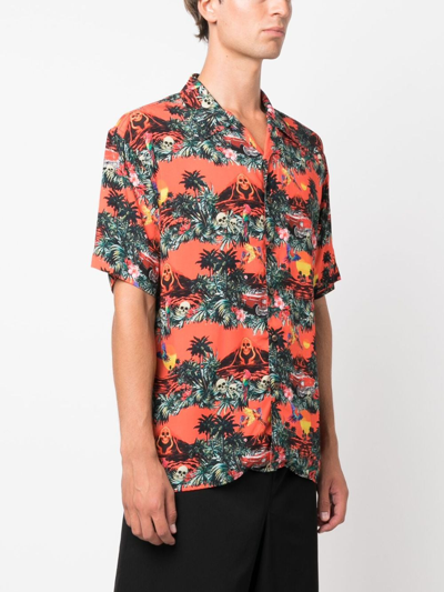Shop Mauna Kea Graphic-print Short-sleeve Shirt In Red