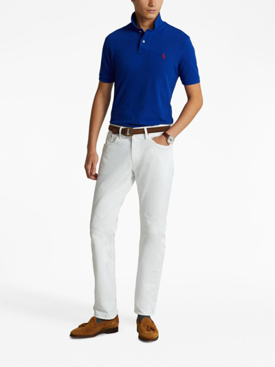 Polo Ralph Lauren Electric Custom Slim-fit Polo In Blue