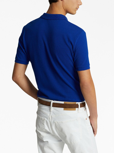Polo Ralph Lauren Electric Custom Slim-fit Polo In Blue