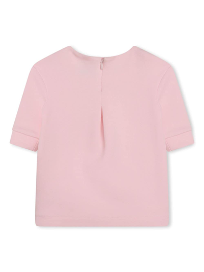 Shop Karl Lagerfeld Choupette Round-neck Dress In Pink