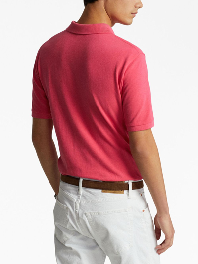Shop Polo Ralph Lauren Polo Pony Cotton Polo Shirt In Pink