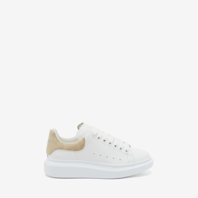 Shop Alexander Mcqueen Oversized Sneaker In White/beige