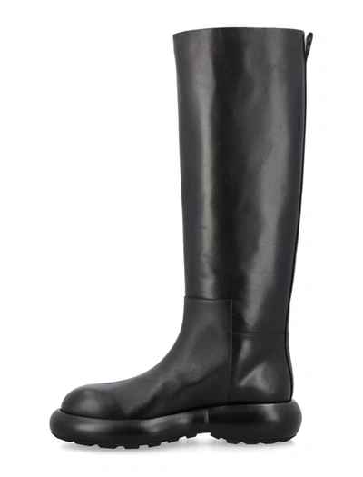 Shop Jil Sander High Strong Form Boot In Nero
