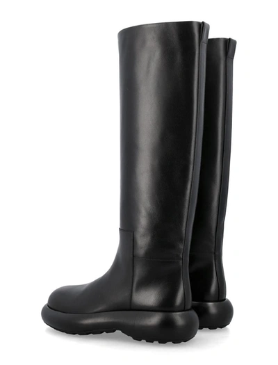 Shop Jil Sander High Strong Form Boot In Nero