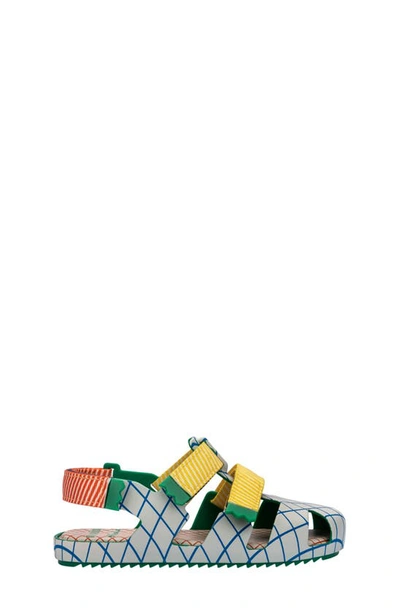 Shop Melissa Kids' Mini Fabula Sandal In Green/beige