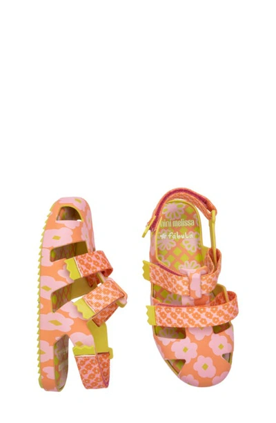 Shop Melissa Kids' Mini Fabula Sandal In Yellow/ Orange