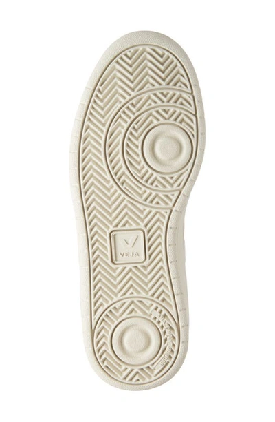 Veja Woman's V12 White And Beige Vegan Leather  Sneakers In Extra-white Sable