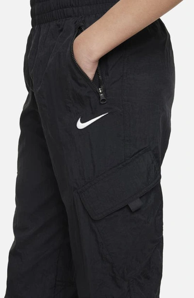Shop Nike Kids' Sportswear High Waist Cargo Pants In Black