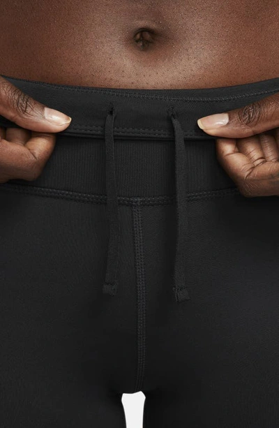 Shop Nike Dri-fit 7/8 Tights In Black/ Cool Grey