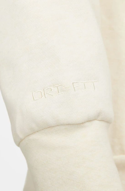 Shop Nike Dri-fit Standard Issue Hoodie Sweatshirt In Phantom/ Heather/ Pale Ivory