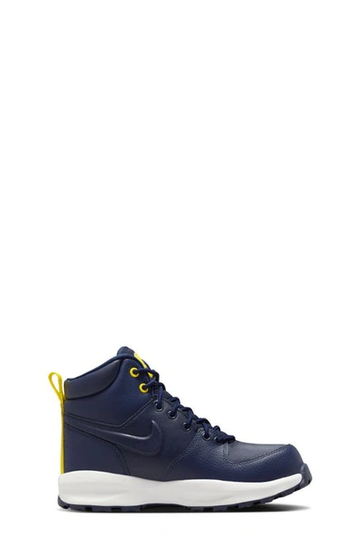 Shop Nike Manoa High Top Sneaker In Obsidian/ White/ Yellow