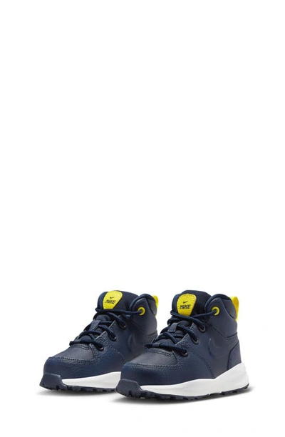 Nike Manoa Ltr (td) Boot In Obsidian/ White/ Yellow
