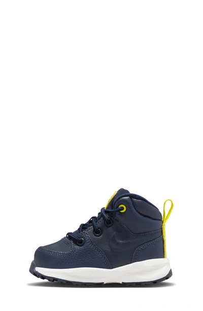 Nike Manoa Ltr (td) Boot In Obsidian/ White/ Yellow