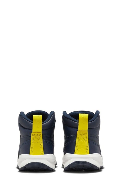 Nike Manoa Ltr (td) Boot In Obsidian/ White/ Yellow