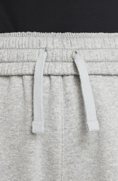 Shop Nike Kids' Sportswear Club Fleece Sweatpants In Dark Grey Heather/ White