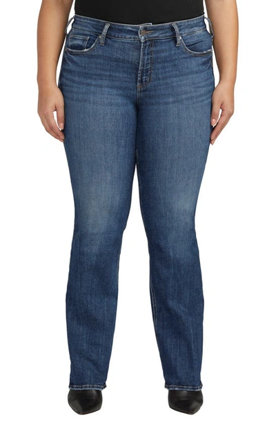 Shop Silver Jeans Co. Suki Mid Rise Bootcut Jeans In Indigo
