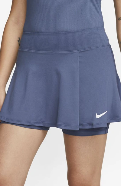 Shop Nike Court Victory Dri-fit Sport Skort In Diffused Blue/ White