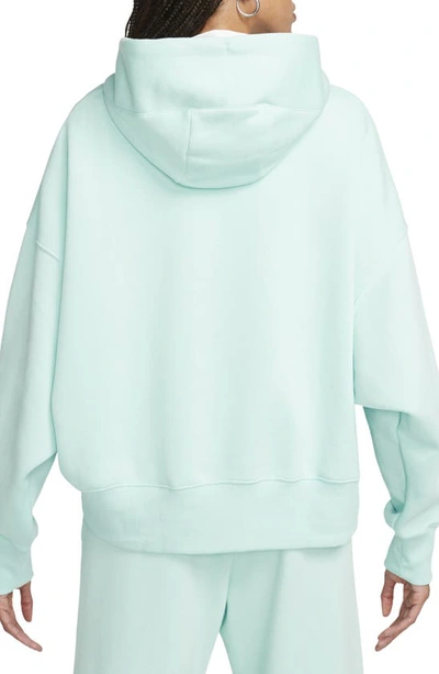 Shop Nike Sportswear Phoenix Fleece Pullover Hoodie In Jade Ice/sail