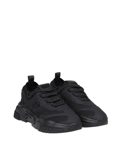 Shop Philipp Plein Sneakers Runner Hexagon Color Black