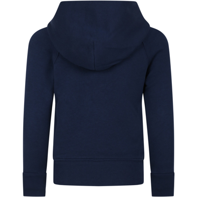 Shop Gucci Blue Sweatshirt For Boy With Double G