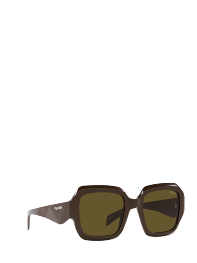 Shop Prada Pr 28zs Loden Sunglasses