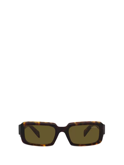 Shop Prada Pr 27zs Loden / Black Sunglasses