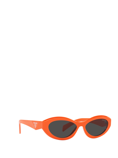 Shop Prada Pr 26zs Orange Sunglasses