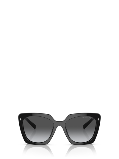 Shop Prada Pr 23zs Black Sunglasses